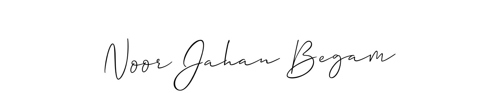 Also we have Noor Jahan Begam name is the best signature style. Create professional handwritten signature collection using Allison_Script autograph style. Noor Jahan Begam signature style 2 images and pictures png