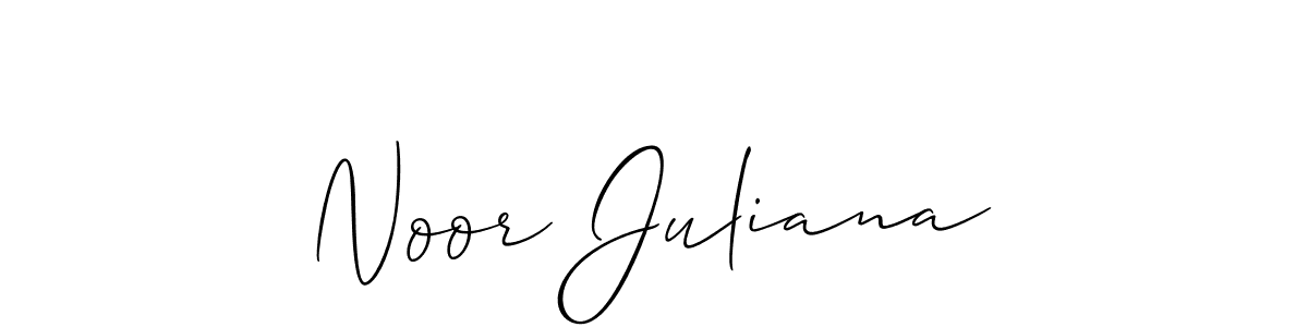 The best way (Allison_Script) to make a short signature is to pick only two or three words in your name. The name Noor Juliana include a total of six letters. For converting this name. Noor Juliana signature style 2 images and pictures png