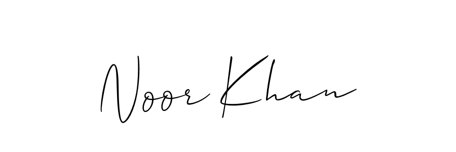 Create a beautiful signature design for name Noor Khan. With this signature (Allison_Script) fonts, you can make a handwritten signature for free. Noor Khan signature style 2 images and pictures png