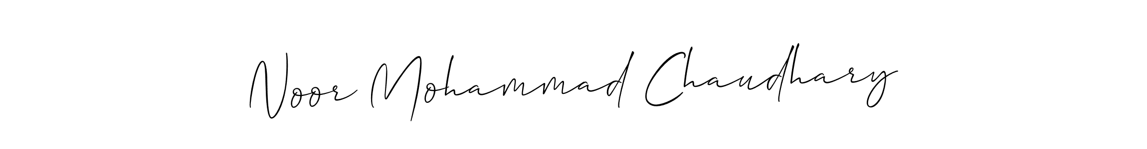 Make a beautiful signature design for name Noor Mohammad Chaudhary. With this signature (Allison_Script) style, you can create a handwritten signature for free. Noor Mohammad Chaudhary signature style 2 images and pictures png