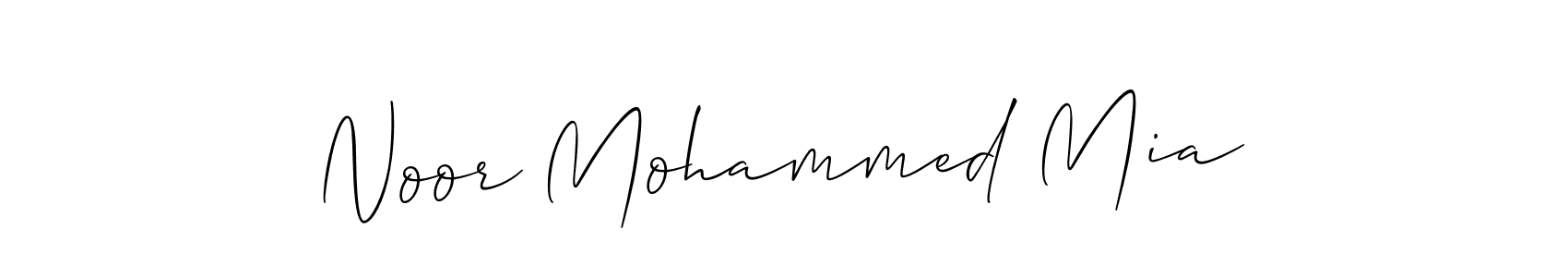 How to Draw Noor Mohammed Mia signature style? Allison_Script is a latest design signature styles for name Noor Mohammed Mia. Noor Mohammed Mia signature style 2 images and pictures png