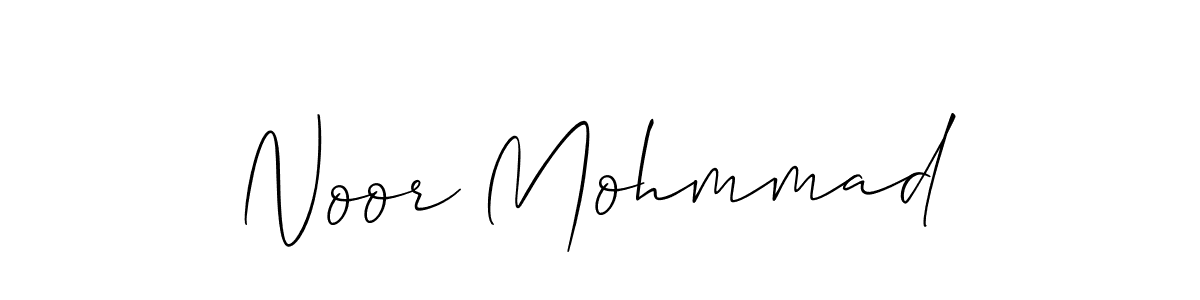 How to make Noor Mohmmad name signature. Use Allison_Script style for creating short signs online. This is the latest handwritten sign. Noor Mohmmad signature style 2 images and pictures png