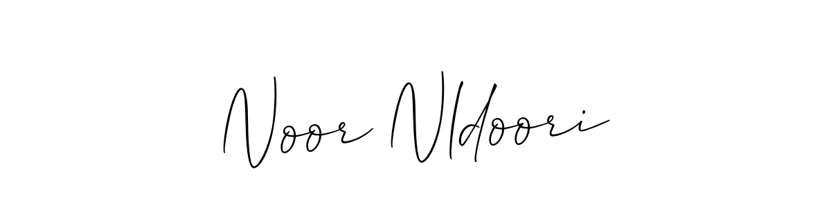 Also You can easily find your signature by using the search form. We will create Noor Nldoori name handwritten signature images for you free of cost using Allison_Script sign style. Noor Nldoori signature style 2 images and pictures png