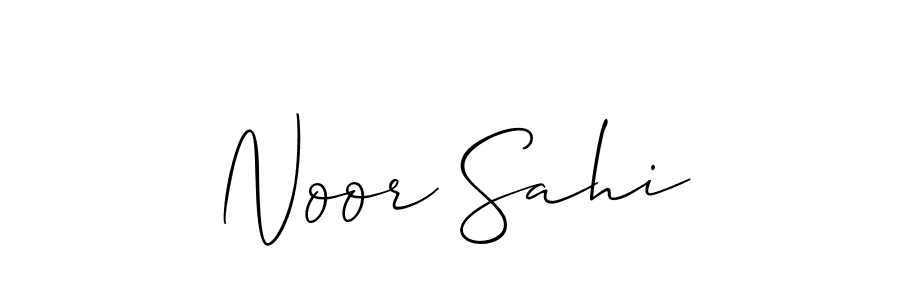 Allison_Script is a professional signature style that is perfect for those who want to add a touch of class to their signature. It is also a great choice for those who want to make their signature more unique. Get Noor Sahi name to fancy signature for free. Noor Sahi signature style 2 images and pictures png