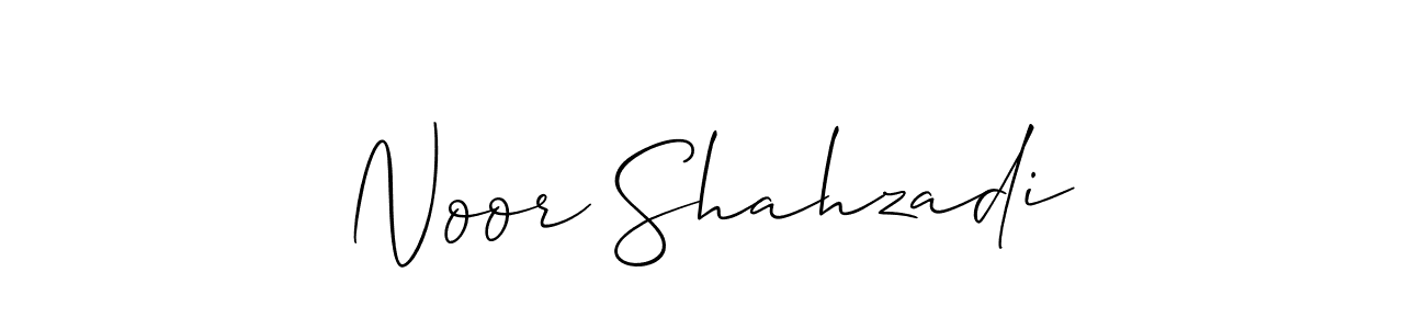 Also we have Noor Shahzadi name is the best signature style. Create professional handwritten signature collection using Allison_Script autograph style. Noor Shahzadi signature style 2 images and pictures png