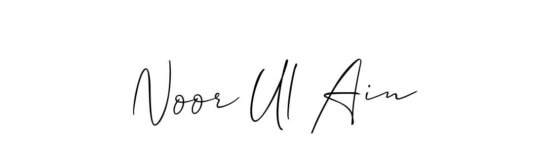 It looks lik you need a new signature style for name Noor Ul Ain. Design unique handwritten (Allison_Script) signature with our free signature maker in just a few clicks. Noor Ul Ain signature style 2 images and pictures png