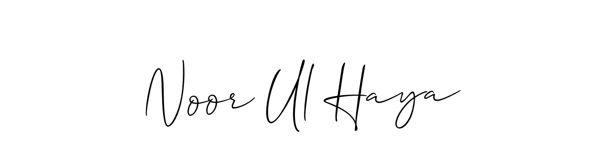 Make a beautiful signature design for name Noor Ul Haya. Use this online signature maker to create a handwritten signature for free. Noor Ul Haya signature style 2 images and pictures png