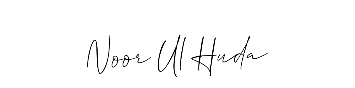 How to Draw Noor Ul Huda signature style? Allison_Script is a latest design signature styles for name Noor Ul Huda. Noor Ul Huda signature style 2 images and pictures png