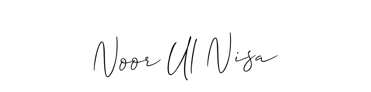 Also we have Noor Ul Nisa name is the best signature style. Create professional handwritten signature collection using Allison_Script autograph style. Noor Ul Nisa signature style 2 images and pictures png