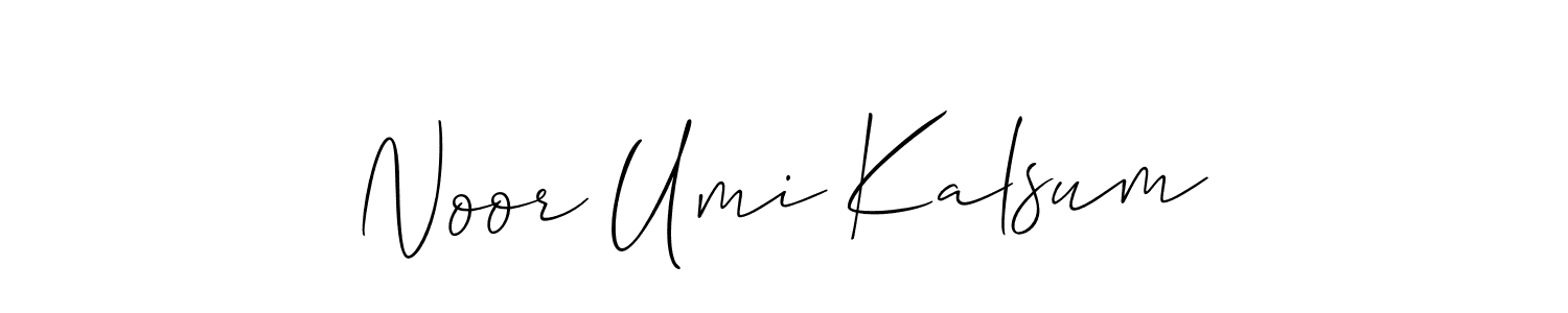 How to Draw Noor Umi Kalsum signature style? Allison_Script is a latest design signature styles for name Noor Umi Kalsum. Noor Umi Kalsum signature style 2 images and pictures png