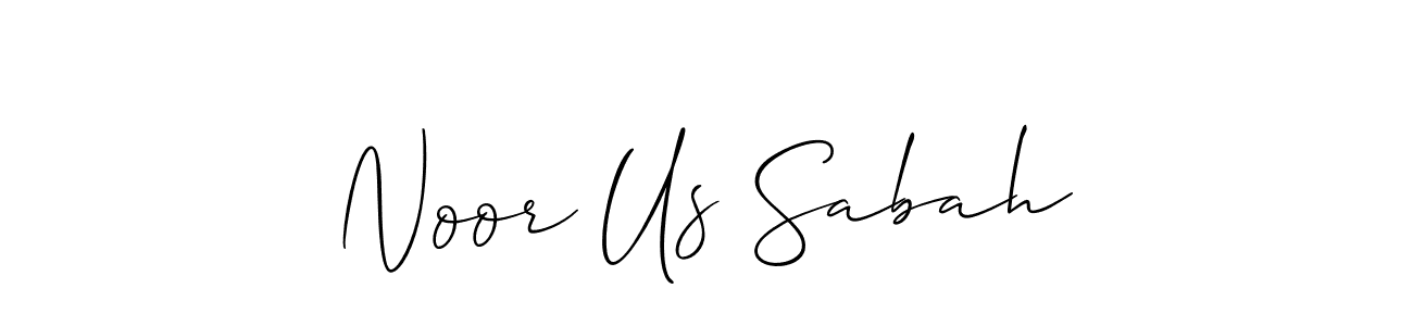 You should practise on your own different ways (Allison_Script) to write your name (Noor Us Sabah) in signature. don't let someone else do it for you. Noor Us Sabah signature style 2 images and pictures png