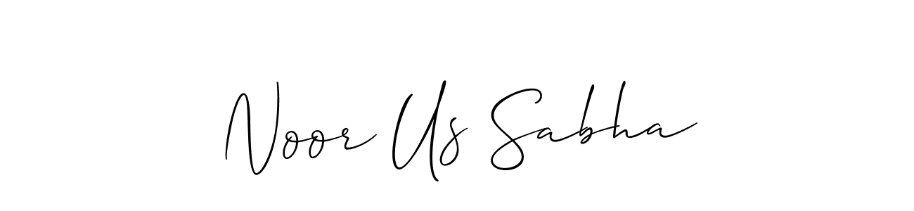 Similarly Allison_Script is the best handwritten signature design. Signature creator online .You can use it as an online autograph creator for name Noor Us Sabha. Noor Us Sabha signature style 2 images and pictures png