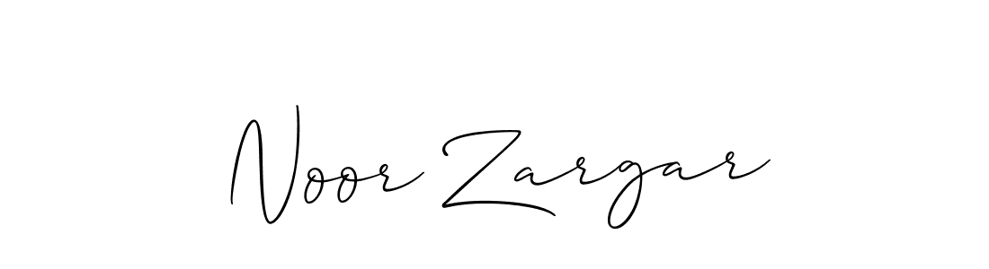 Design your own signature with our free online signature maker. With this signature software, you can create a handwritten (Allison_Script) signature for name Noor Zargar. Noor Zargar signature style 2 images and pictures png