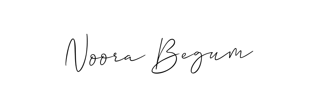 Create a beautiful signature design for name Noora Begum. With this signature (Allison_Script) fonts, you can make a handwritten signature for free. Noora Begum signature style 2 images and pictures png