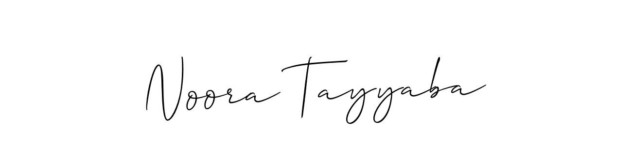 Once you've used our free online signature maker to create your best signature Allison_Script style, it's time to enjoy all of the benefits that Noora Tayyaba name signing documents. Noora Tayyaba signature style 2 images and pictures png