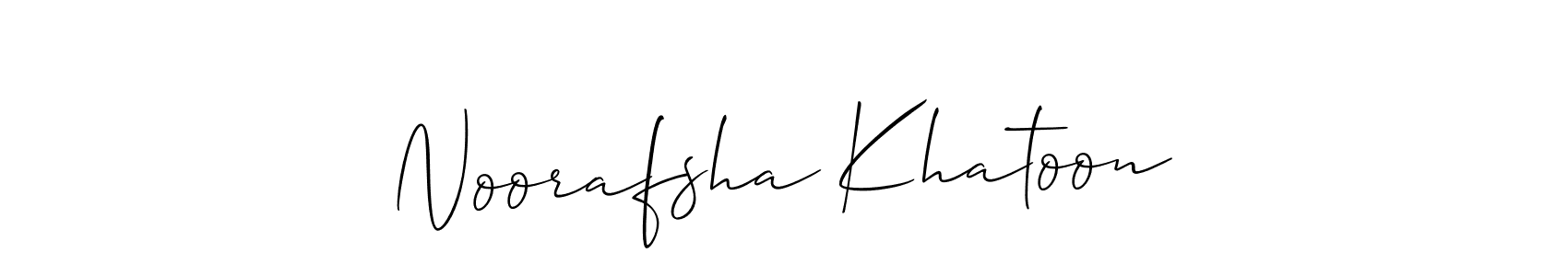 Also we have Noorafsha Khatoon name is the best signature style. Create professional handwritten signature collection using Allison_Script autograph style. Noorafsha Khatoon signature style 2 images and pictures png