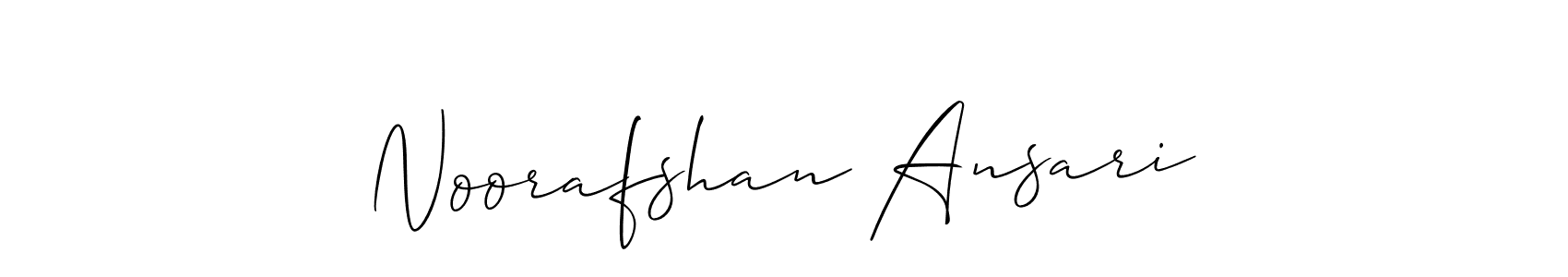 if you are searching for the best signature style for your name Noorafshan Ansari. so please give up your signature search. here we have designed multiple signature styles  using Allison_Script. Noorafshan Ansari signature style 2 images and pictures png
