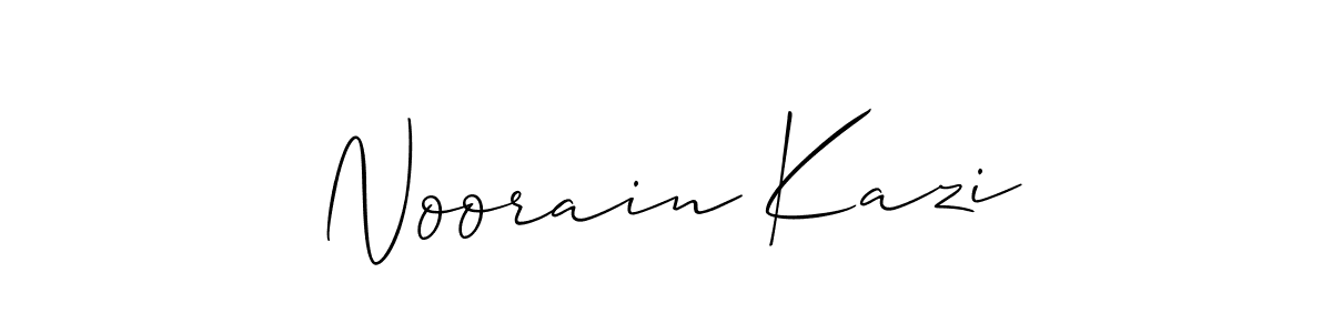 Design your own signature with our free online signature maker. With this signature software, you can create a handwritten (Allison_Script) signature for name Noorain Kazi. Noorain Kazi signature style 2 images and pictures png