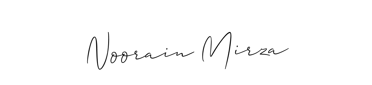 The best way (Allison_Script) to make a short signature is to pick only two or three words in your name. The name Noorain Mirza include a total of six letters. For converting this name. Noorain Mirza signature style 2 images and pictures png