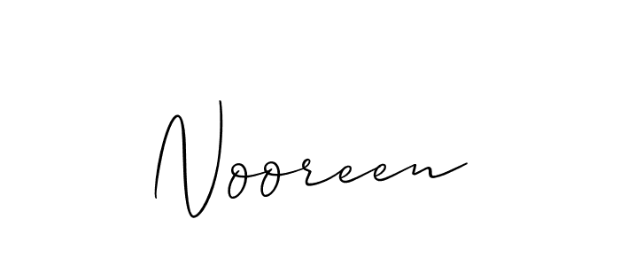 You should practise on your own different ways (Allison_Script) to write your name (Nooreen) in signature. don't let someone else do it for you. Nooreen signature style 2 images and pictures png