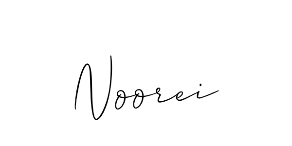 How to make Noorei signature? Allison_Script is a professional autograph style. Create handwritten signature for Noorei name. Noorei signature style 2 images and pictures png