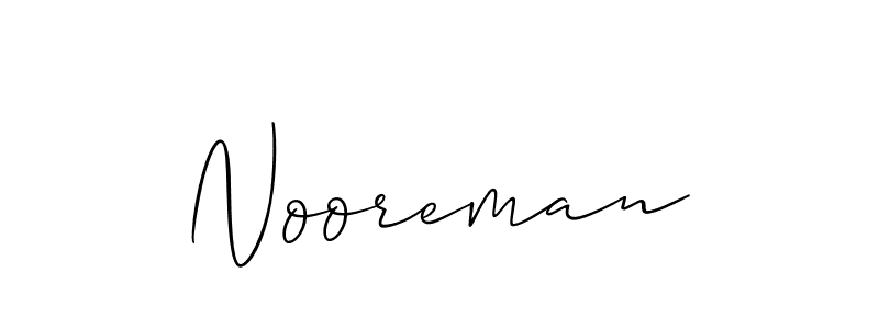 How to make Nooreman signature? Allison_Script is a professional autograph style. Create handwritten signature for Nooreman name. Nooreman signature style 2 images and pictures png