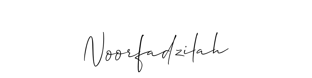 Once you've used our free online signature maker to create your best signature Allison_Script style, it's time to enjoy all of the benefits that Noorfadzilah name signing documents. Noorfadzilah signature style 2 images and pictures png