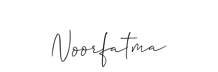 You should practise on your own different ways (Allison_Script) to write your name (Noorfatma) in signature. don't let someone else do it for you. Noorfatma signature style 2 images and pictures png
