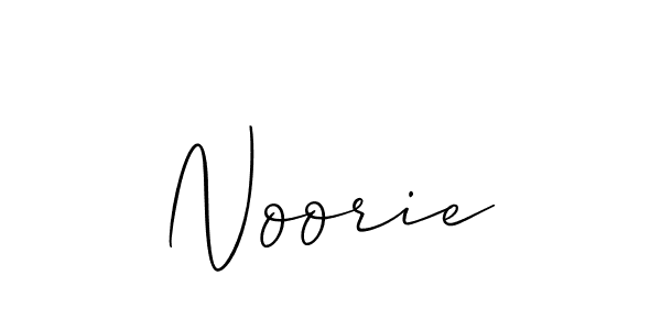 Make a beautiful signature design for name Noorie. With this signature (Allison_Script) style, you can create a handwritten signature for free. Noorie signature style 2 images and pictures png