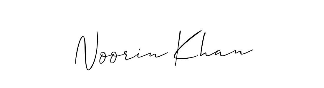 The best way (Allison_Script) to make a short signature is to pick only two or three words in your name. The name Noorin Khan include a total of six letters. For converting this name. Noorin Khan signature style 2 images and pictures png