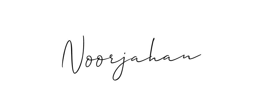 Make a beautiful signature design for name Noorjahan. With this signature (Allison_Script) style, you can create a handwritten signature for free. Noorjahan signature style 2 images and pictures png