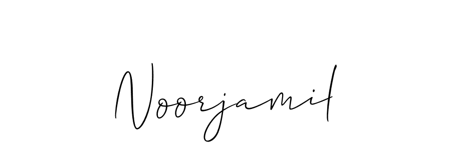 Best and Professional Signature Style for Noorjamil. Allison_Script Best Signature Style Collection. Noorjamil signature style 2 images and pictures png