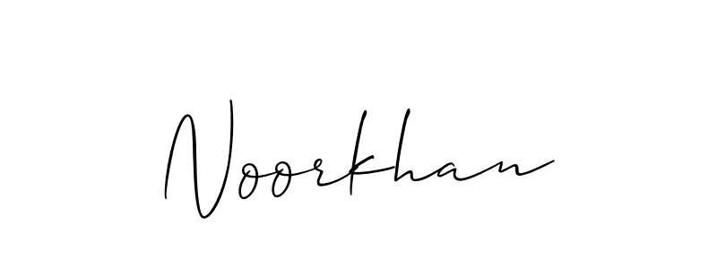 The best way (Allison_Script) to make a short signature is to pick only two or three words in your name. The name Noorkhan include a total of six letters. For converting this name. Noorkhan signature style 2 images and pictures png