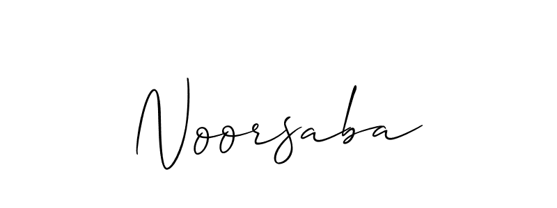 Best and Professional Signature Style for Noorsaba. Allison_Script Best Signature Style Collection. Noorsaba signature style 2 images and pictures png
