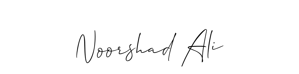 Noorshad Ali stylish signature style. Best Handwritten Sign (Allison_Script) for my name. Handwritten Signature Collection Ideas for my name Noorshad Ali. Noorshad Ali signature style 2 images and pictures png