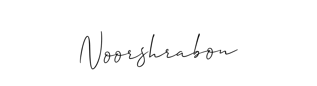 Best and Professional Signature Style for Noorshrabon. Allison_Script Best Signature Style Collection. Noorshrabon signature style 2 images and pictures png