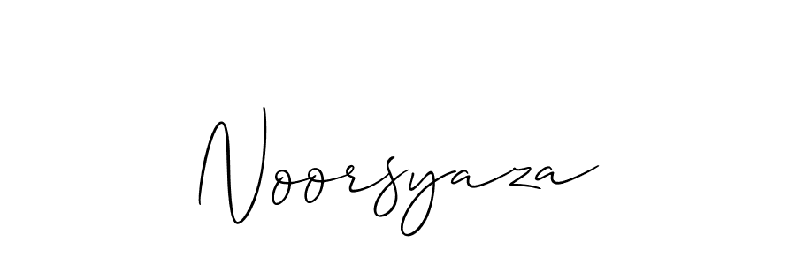 The best way (Allison_Script) to make a short signature is to pick only two or three words in your name. The name Noorsyaza include a total of six letters. For converting this name. Noorsyaza signature style 2 images and pictures png