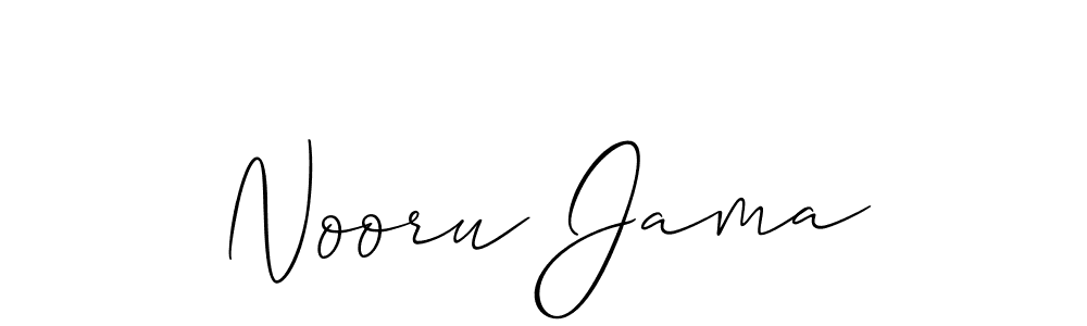 Make a short Nooru Jama signature style. Manage your documents anywhere anytime using Allison_Script. Create and add eSignatures, submit forms, share and send files easily. Nooru Jama signature style 2 images and pictures png
