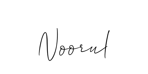 if you are searching for the best signature style for your name Noorul. so please give up your signature search. here we have designed multiple signature styles  using Allison_Script. Noorul signature style 2 images and pictures png