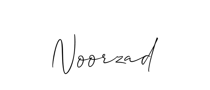 Use a signature maker to create a handwritten signature online. With this signature software, you can design (Allison_Script) your own signature for name Noorzad. Noorzad signature style 2 images and pictures png