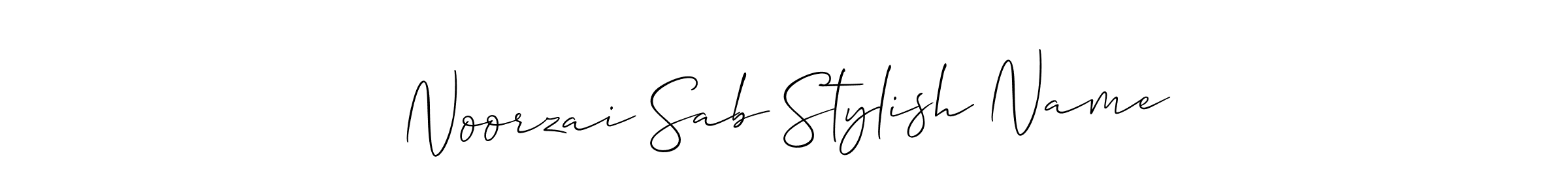 Use a signature maker to create a handwritten signature online. With this signature software, you can design (Allison_Script) your own signature for name Noorzai Sab Stylish Name. Noorzai Sab Stylish Name signature style 2 images and pictures png