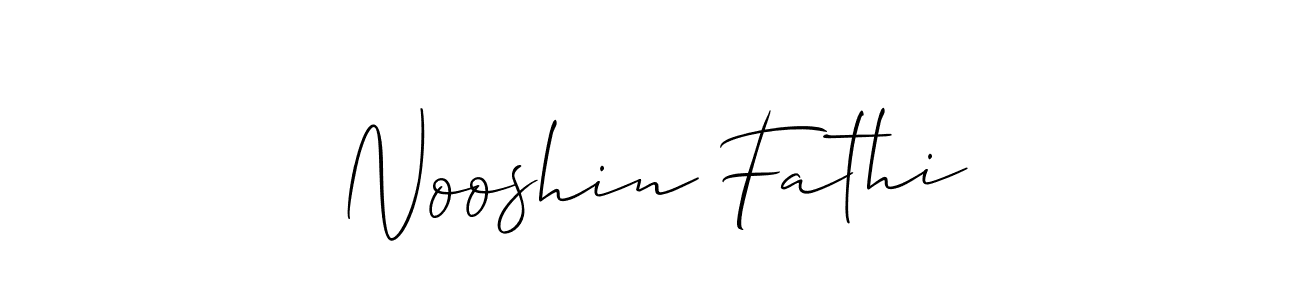Here are the top 10 professional signature styles for the name Nooshin Fathi. These are the best autograph styles you can use for your name. Nooshin Fathi signature style 2 images and pictures png