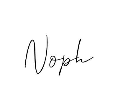 How to make Noph signature? Allison_Script is a professional autograph style. Create handwritten signature for Noph name. Noph signature style 2 images and pictures png