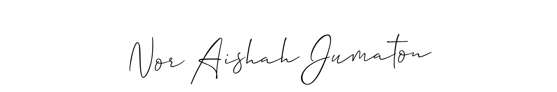 Best and Professional Signature Style for Nor Aishah Jumaton. Allison_Script Best Signature Style Collection. Nor Aishah Jumaton signature style 2 images and pictures png