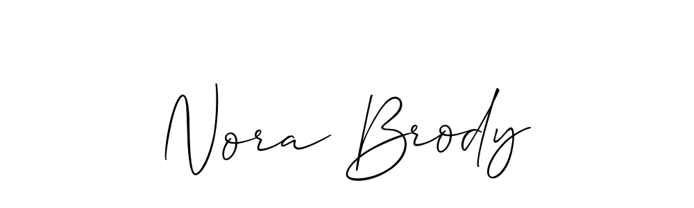Best and Professional Signature Style for Nora Brody. Allison_Script Best Signature Style Collection. Nora Brody signature style 2 images and pictures png