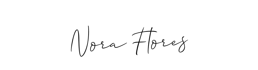This is the best signature style for the Nora Flores name. Also you like these signature font (Allison_Script). Mix name signature. Nora Flores signature style 2 images and pictures png