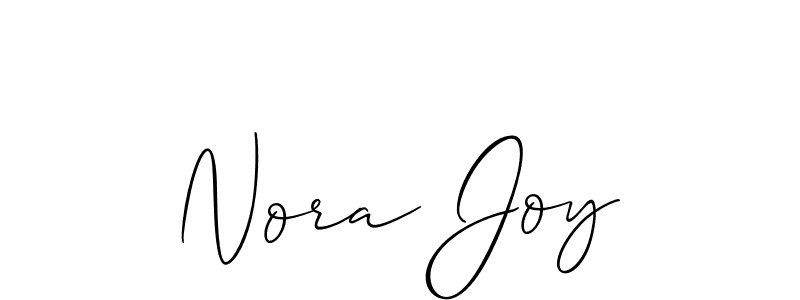 You should practise on your own different ways (Allison_Script) to write your name (Nora Joy) in signature. don't let someone else do it for you. Nora Joy signature style 2 images and pictures png