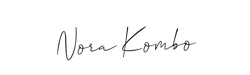 Best and Professional Signature Style for Nora Kombo. Allison_Script Best Signature Style Collection. Nora Kombo signature style 2 images and pictures png