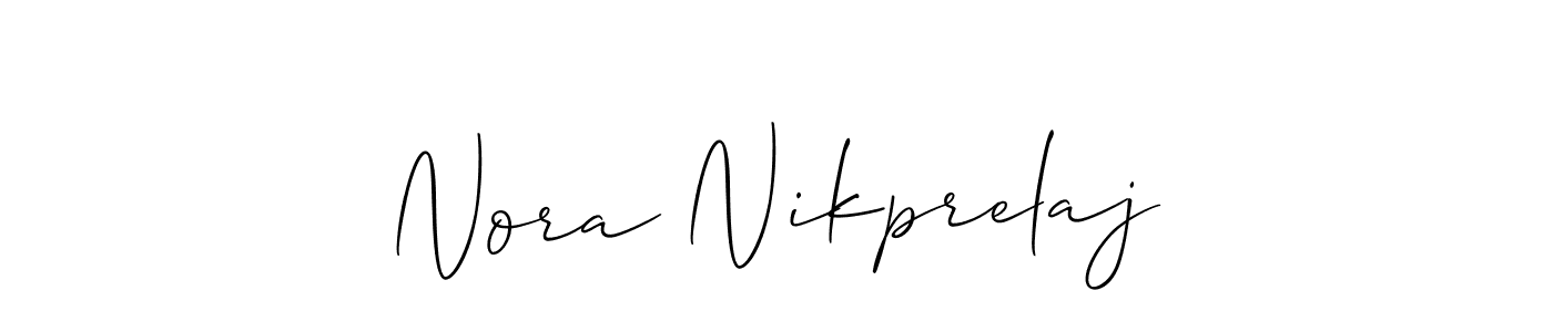 if you are searching for the best signature style for your name Nora Nikprelaj. so please give up your signature search. here we have designed multiple signature styles  using Allison_Script. Nora Nikprelaj signature style 2 images and pictures png