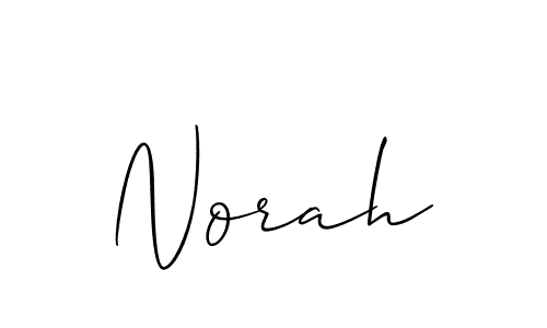 How to make Norah name signature. Use Allison_Script style for creating short signs online. This is the latest handwritten sign. Norah signature style 2 images and pictures png